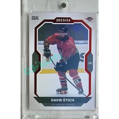 2023/24 Goal cards Chance Liga 2. série #392 David Štich Red 1/6