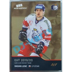2020 MK reprezentace Radan Lenc EHT #20 1/1 Gold