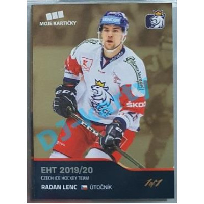 2020 MK reprezentace Radan Lenc EHT #20 1/1 Gold