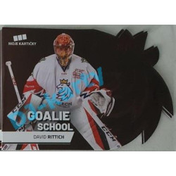 2020 MK reprezentace David Rittich #1 33/50 Goalie School Die-cut Red
