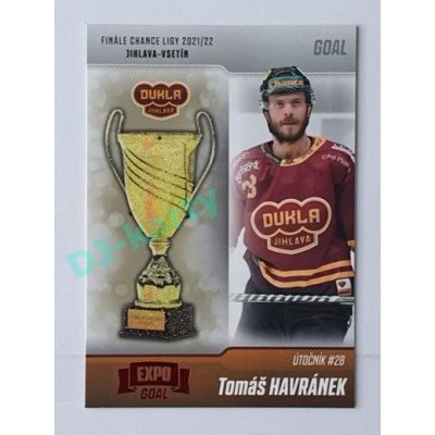 2022/23 Goal Cards Chance #FJ-18 Tomáš Havránek Finále 2022 Expo x/3