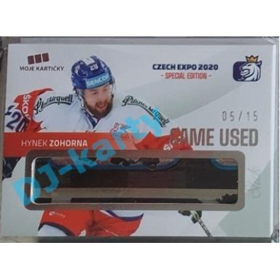 2020 MK reprezentace Hynek Zohorna #2 05/15 Game Used Czech Expo