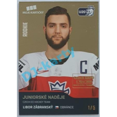2020 MK reprezentace Libor Zábranský #79 1/5 Gold Czech Expo