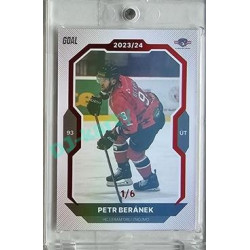 2023/24 Goal cards Chance Liga 2. série #396 Petr Beránek Red 1/6