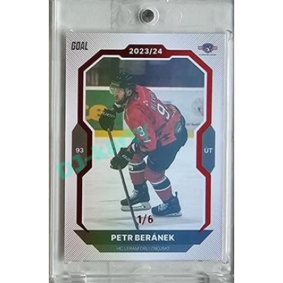 2023/24 Goal cards Chance Liga 2. série #396 Petr Beránek Red 1/6