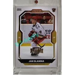 2023/24 Goal cards Chance Liga 2. série #257 Jan Slanina Expo Gold 1of7