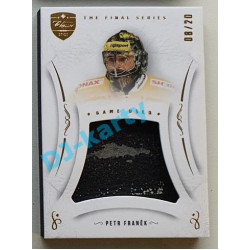2021/22 OFS The Final Series Petr Franěk #MEM-PF 08/20 Game Used Gold