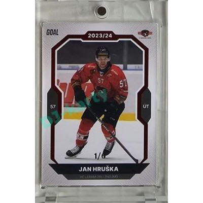 2023/24 Goal cards Chance Liga 2. série #398 Jan Hruška Red 1/6