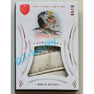 2021/22 OFS The Final Series Martin Růžička #MEM-MR 04/10 Game Used Red