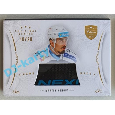 2021/22 OFS The Final Series Martin Kohout #STI-KOM 10/20 Game Used Stick Gold