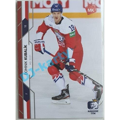 2021 MK reprezentace Dominik Kubalík MS 2021 #77 4/25 Red