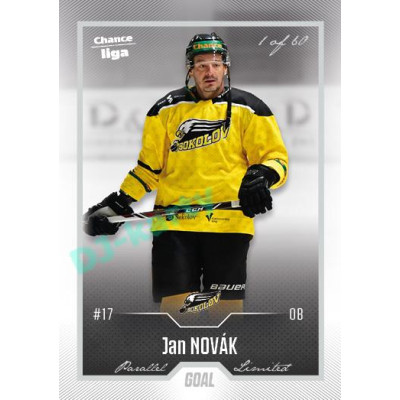 2022/23 Goal Cards Chance Liga 1. série #033 Jan Novák Silver 1 of 60