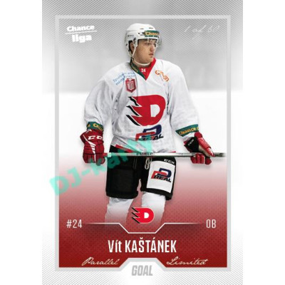 2022/23 Goal Cards Chance Liga 2. série #346 Vít Kaštánek Silver 1 of 60