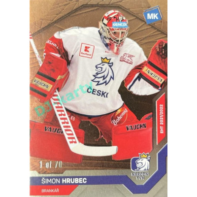 2021/22 MK reprezentace #034 Šimon Hrubec EHT Bronze 1 of 70