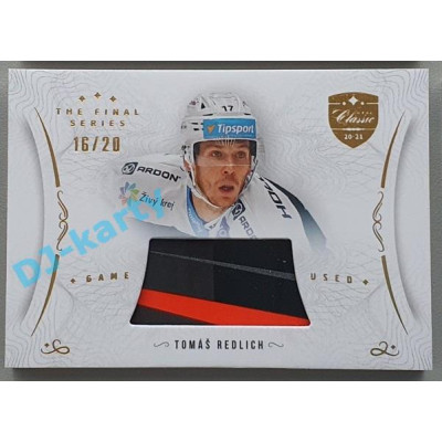 2021/22 OFS The Final Series Tomáš Redlich #STI-RET 16/20 Game Used Stick Gold