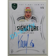 2021/22 OFS The Final Series Jozef Kováčik #TFS-JO 1/5 Authentic Signature Emerald