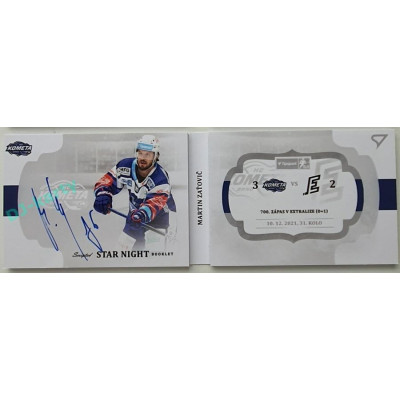2021/22 Sportzoo TIPSPORT ELH 2. série #SN-MZ Martin Zaťovič Star Night Booklet 13/25