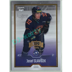 2022/23 Goal Cards Chance Liga 1. série #069 Josef Slavíček Expo Pardubice Gold 1 of 3
