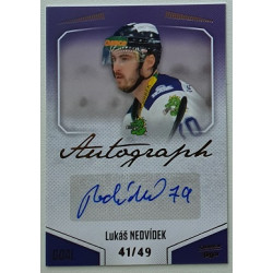 2022/23 Goal Cards Chance Liga 2. série #159 Lukáš Nedvídek Autograph xx/49
