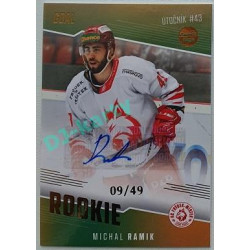 2022/23 Goal Cards Chance Liga 2. série #14 Michal Ramik Rookie Autograph xx/49