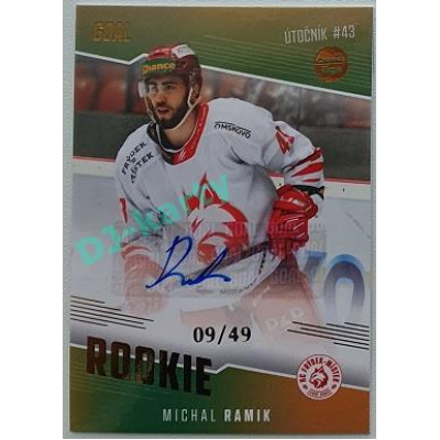 2022/23 Goal Cards Chance Liga 2. série #14 Michal Ramik Rookie Autograph xx/49