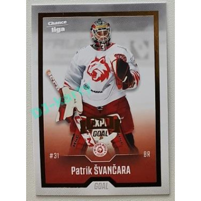 2022/23 Goal Cards Chance Liga 2. série #329 Patrik Švančara Expo Gold 1 of 3