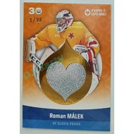 2022/23 Goal cards Chance Liga O kapku lepší hokej #KN-02 Roman Málek Red 1/10