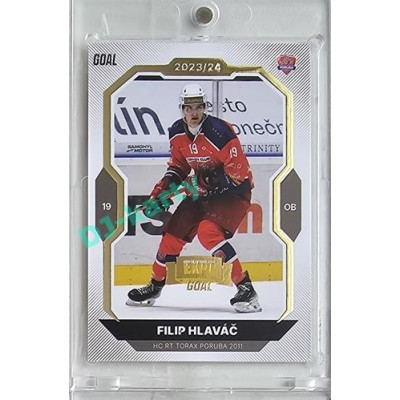 2023/24 Goal cards Chance Liga 2. série #262 Filip Hlaváč Expo Gold 1of7