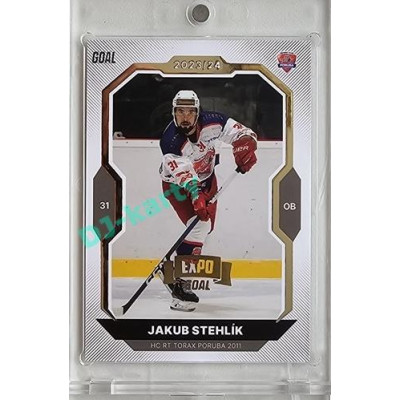 2023/24 Goal cards Chance Liga 2. série #264 Jakub Stehlík Expo Gold 1of7