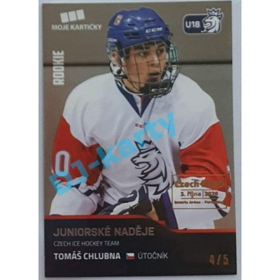 2020 MK reprezentace Tomáš Chlubna #81 4/5 Silver Czech Expo