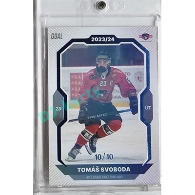 2023/24 Goal cards Chance Liga 1. série #192 Tomáš Svoboda Blue 10/10