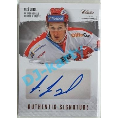 2019/20 OFS Aleš Jergl #AS-AJE 3/6 Authentic Signature Rainbow (Level 1)