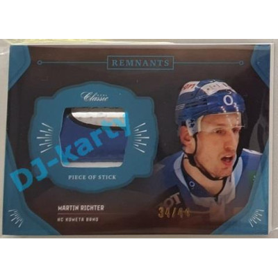 2020/21 OFS 2. série Martin Richter #RPS-MRI 34/44 Game Used Remnants