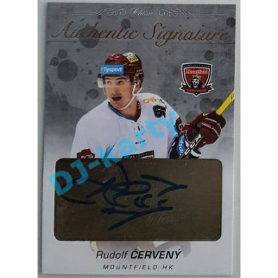 2017/18 OFS Rudolf Červený #AS-42 3/6 Authentic Signature Gold