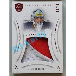 2021/22 OFS The Final Series Libor Barta #MEM-LB 08/10 Game Used Red