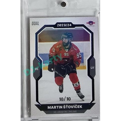 2023/24 Goal cards Chance Liga 1. série #195 Martin Šťovíček Blue 10/10