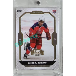 2023/24 Goal cards Chance Liga 2. série #268 Ondrej Šedivý Expo Gold 1of7