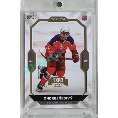 2023/24 Goal cards Chance Liga 2. série #268 Ondrej Šedivý Expo Gold 1of7