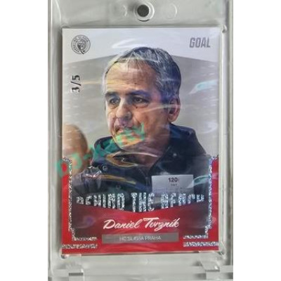 2023/24 Goal cards Chance Liga 2. série #BB-20 Daniel Tvrzník Behind the Bench Parallel 3/5