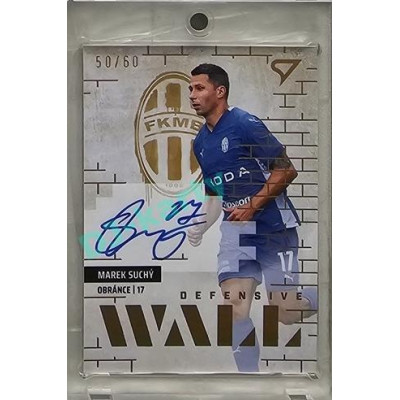 2023/24 Sportzoo Fortuna Liga 2. série #DWS-SU Marek Suchý Defensive Wall Auto xx/60