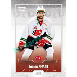 2022/23 Goal Cards Chance Liga 2. série #351 Tomáš Zeman Silver 1 of 60