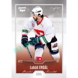 2022/23 Goal Cards Chance Liga 2. série #354 Lukáš Endál Silver 1 of 60