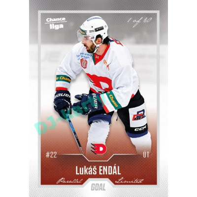2022/23 Goal Cards Chance Liga 2. série #354 Lukáš Endál Silver 1 of 60