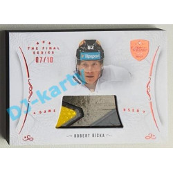 2021/22 OFS The Final Series Robert Říčka #STI-RIR 07/10 Game Used Stick Red