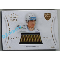 2021/22 OFS The Final Series Jakub Lauko #STI-LAA 15/20 Game Used Stick Gold