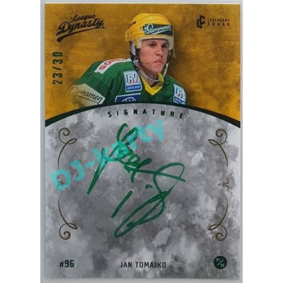 2021 Legendary Cards League Dynasty Vsetín Jan Tomajko #89 23/30 Signature