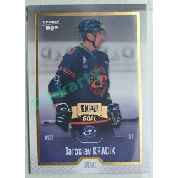 2022/23 Goal Cards Chance Liga 1. série #070 Jaroslav Kracík Expo Pardubice Gold 1 of 3