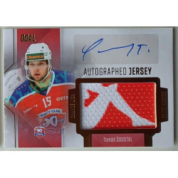 2022/23 Goal Cards Chance Liga 1. série #JA-18 Tomáš Šoustal Autographed Jersey 15/25