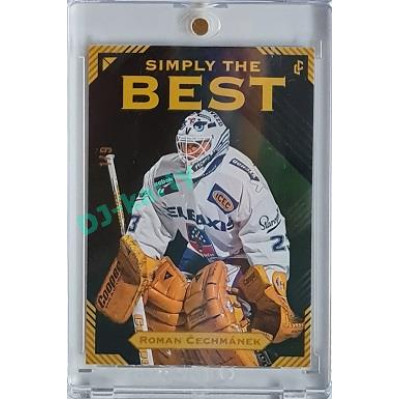 2023 Legendary Cards Simply the Best #05 Roman Čechmánek Neon Rainbow 1/9