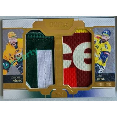 2022/23 Goal Cards Chance Liga Update #D-16 O. Němec / J. Krisk Duals Jersey Gold 08/10